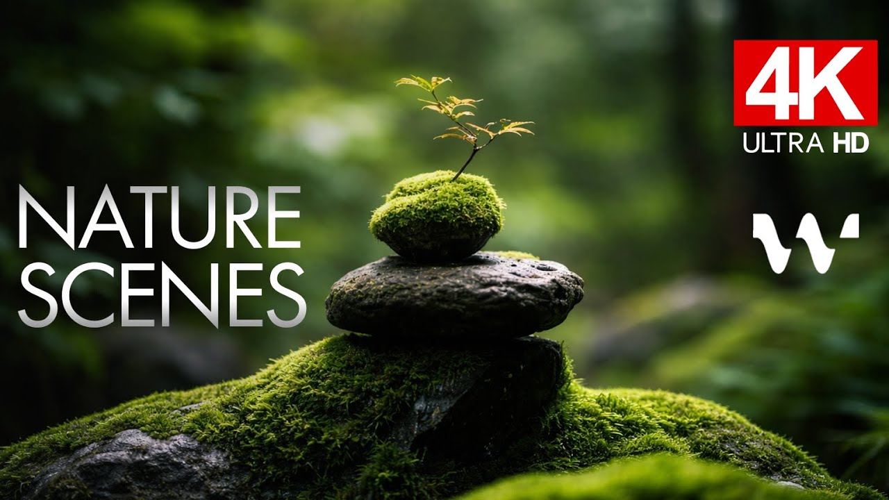 Relaxing Nature Scenes | Calm Cinematic Music — Light Piano