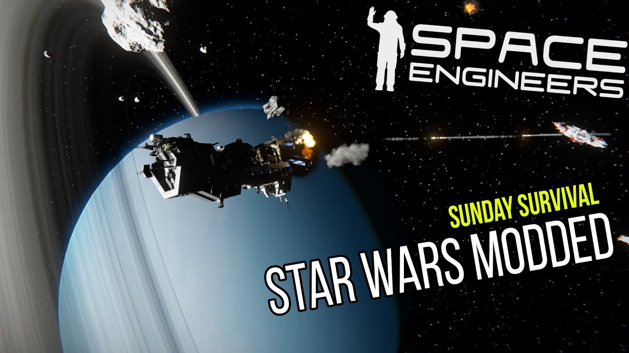Space Engineers |Shack & Tex| Star Wars Survival Sunday #6