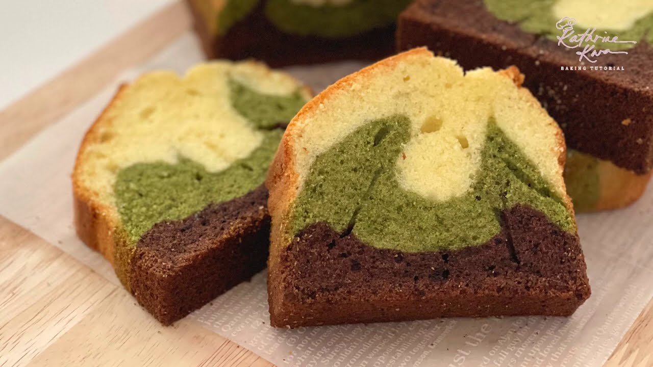 Tri-color Butter Cake 三色牛油蛋糕