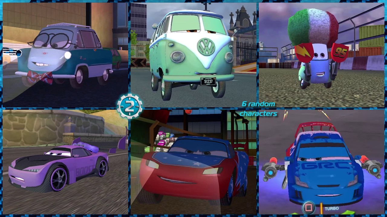 Cars 2 PC | Clearance Level 2 as 6 random characters