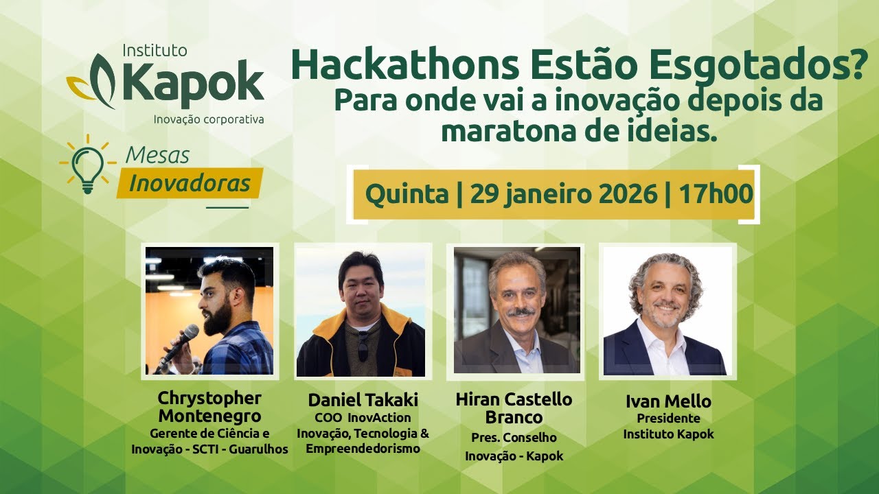 Instituto Kapok: 57ª Mesa Inovadora - Hackathons estão esgotados?