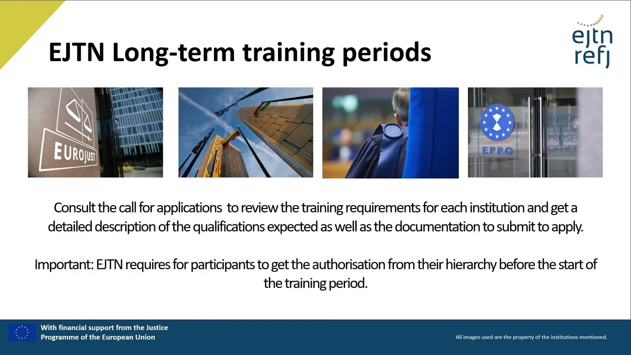 EJTN Exchanges: Long-term training periods