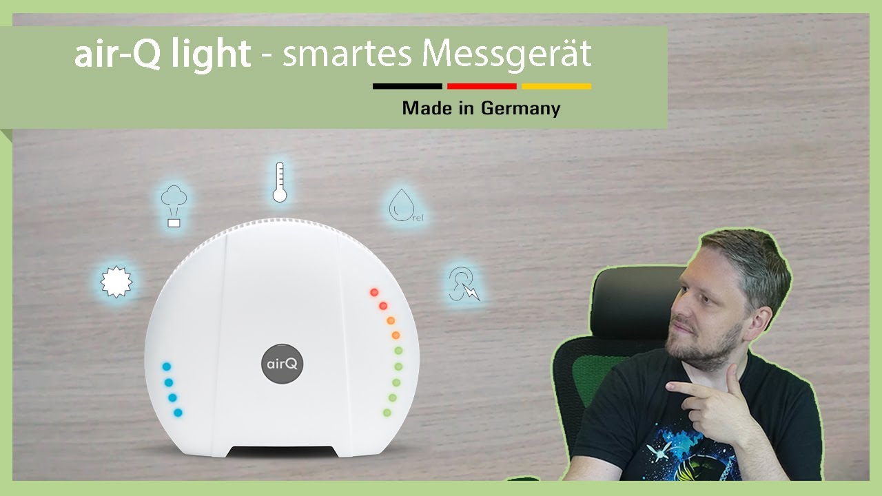 Luftqualität smart mit dem air-Q Light messen 🌱🔬 - ohne Cloudzwang und Made in Germany