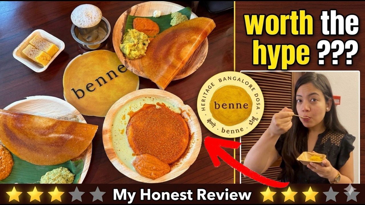 Trying Viral Benne Dosa | Is It Really Worth the Hype? Benne Dosa Food Review | Crispy Butter Dosa