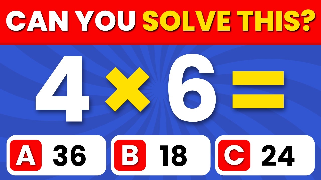 5th Grade Math Quiz | 30 Questions (Easy to Impossible!) 🧠