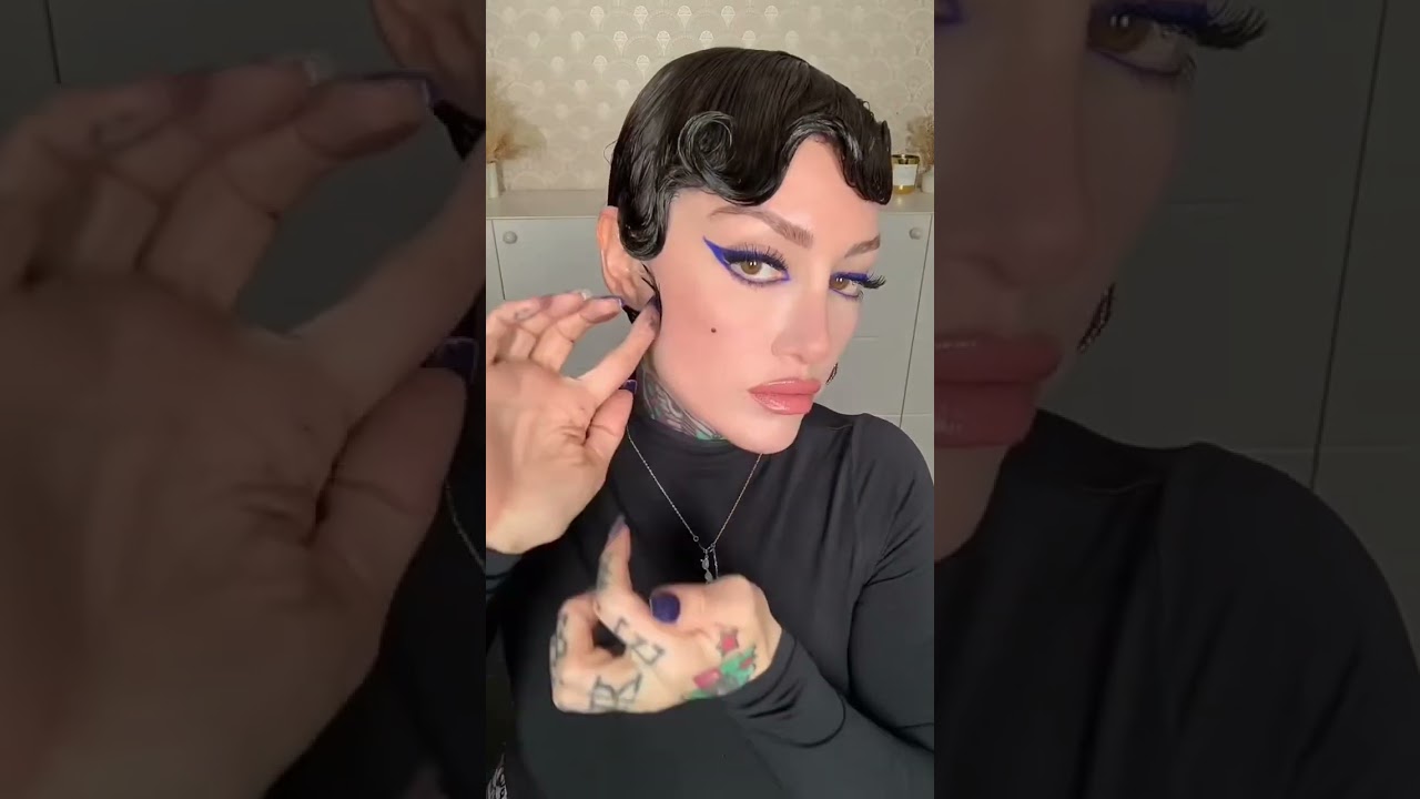 Glitter Pierrot ✨ #hairtutorial