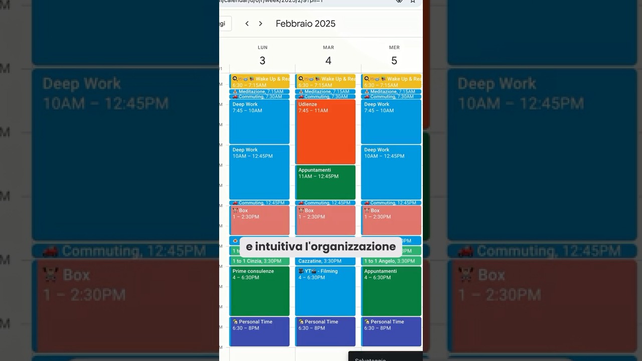 3 TRUCCHI per trasformare il tuo Google Calendar #shorts