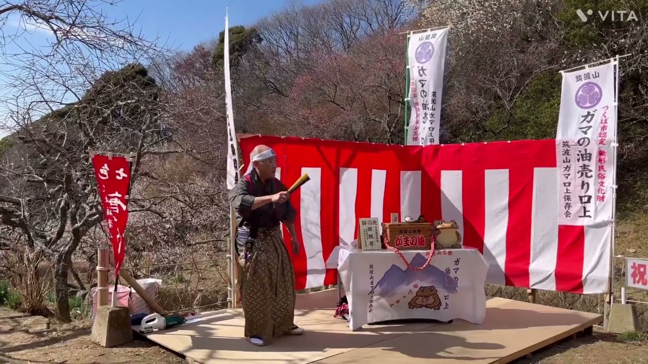 茨城県つくば市に伝わる「ガマの油売り口上」