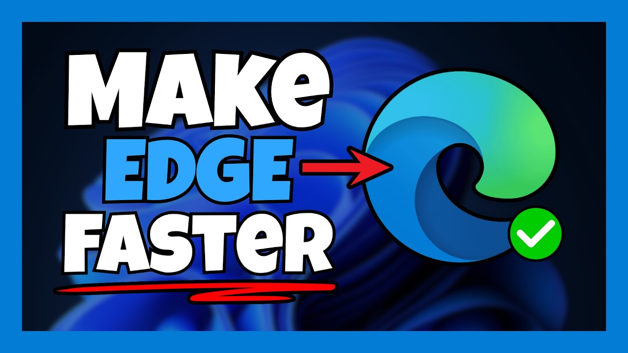 How To Make Edge Browser Faster ⤴️ Fix Slow Problem Microsoft Edge 🔵