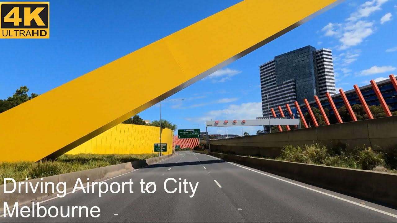 Driving Airport to City | Melbourne Australia | 4K UHD