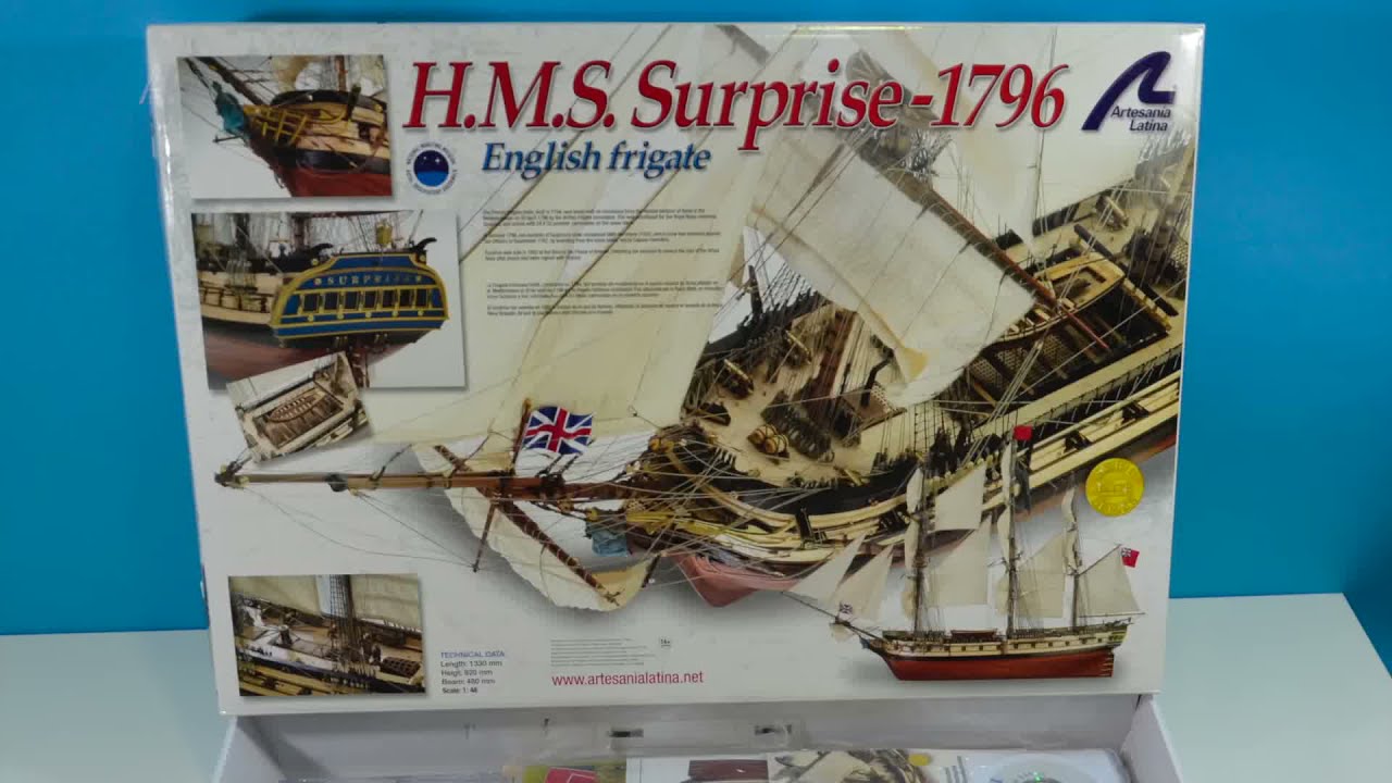 Presentación del kit HMS Surprise (Artesanía Latina ref. 22910)