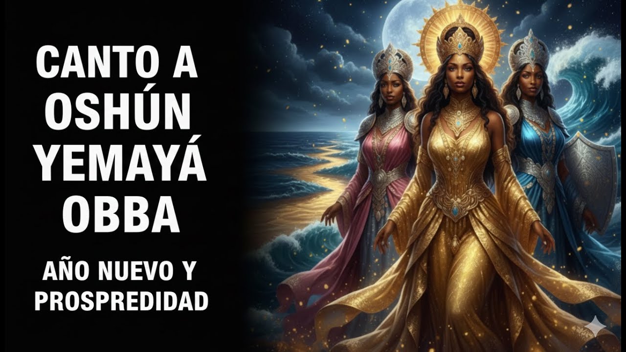 “Canto de Año Nuevo a Oshún, Yemayá y Obba — Suerte, Protección y Prosperidad para 2026 ✨🌊💛”