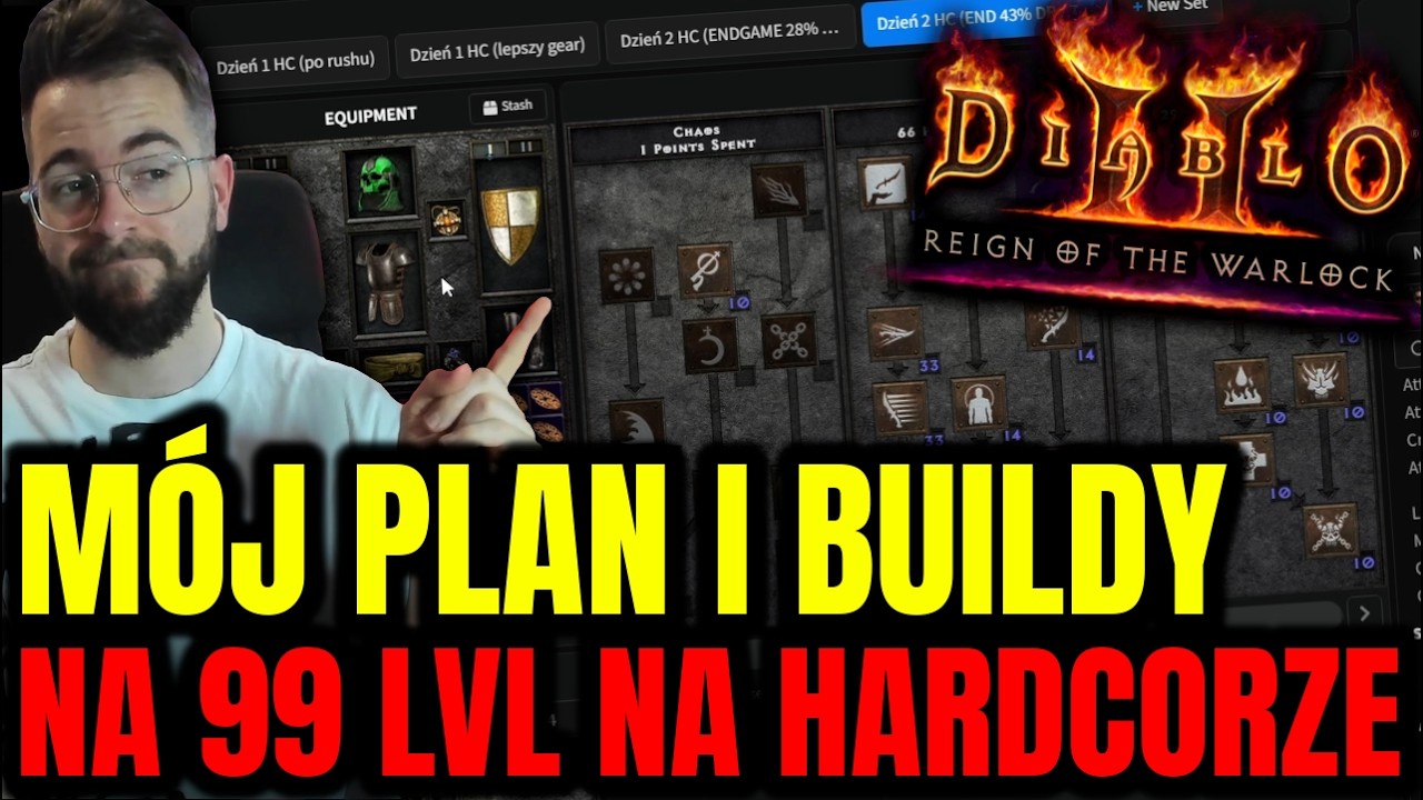 Mój plan na 99 LVL na HARDCORZE w Ladderze 13! Stworzyłem CZOŁG w Diablo 2: Resurrected: RotW