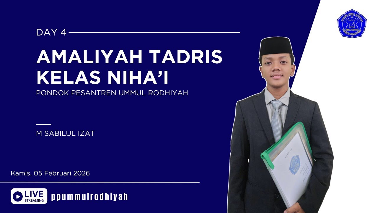 PRAKTEK AMALIYAH TADRIS  PONPES UMMUL RODHIYAH TAHUN AJARAN 2025-2026