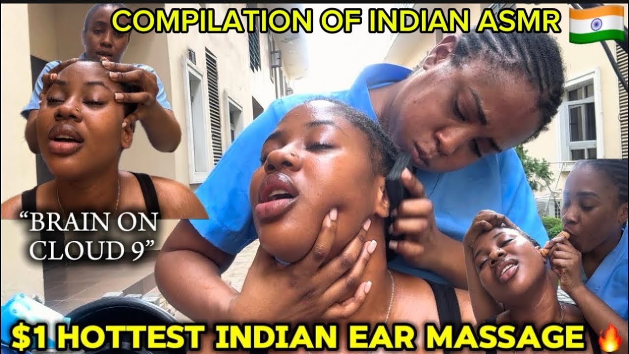 4HRS COMPILATION ASMR✨OUTDOOR STREET INDIAN🇮🇳HEAD& EAR INTENSE MASSAGE,SPITPAINT THAT SENT SUSAN WEL