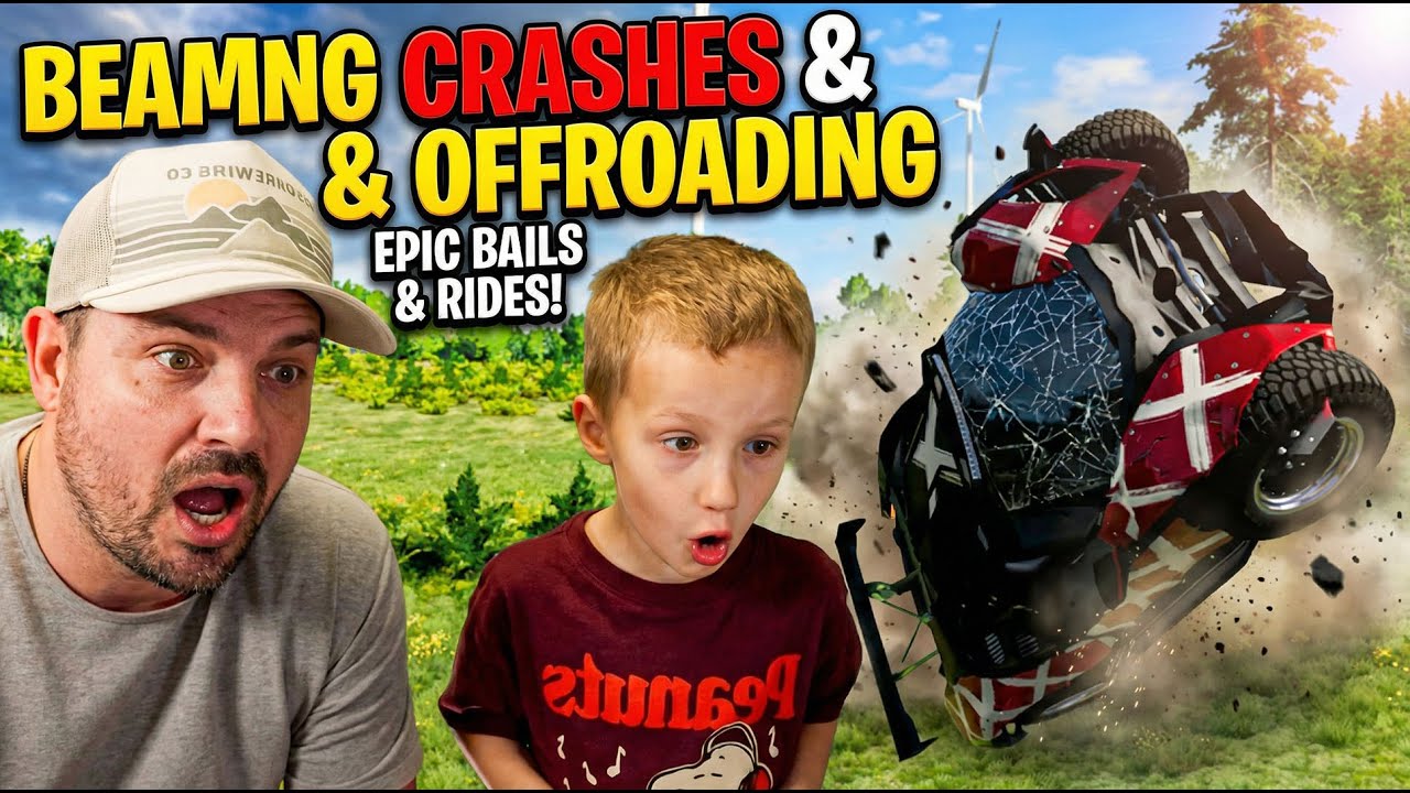 Letting My Kid Pick the Vehicles in BeamNG 😂 | Father & Son Gaming