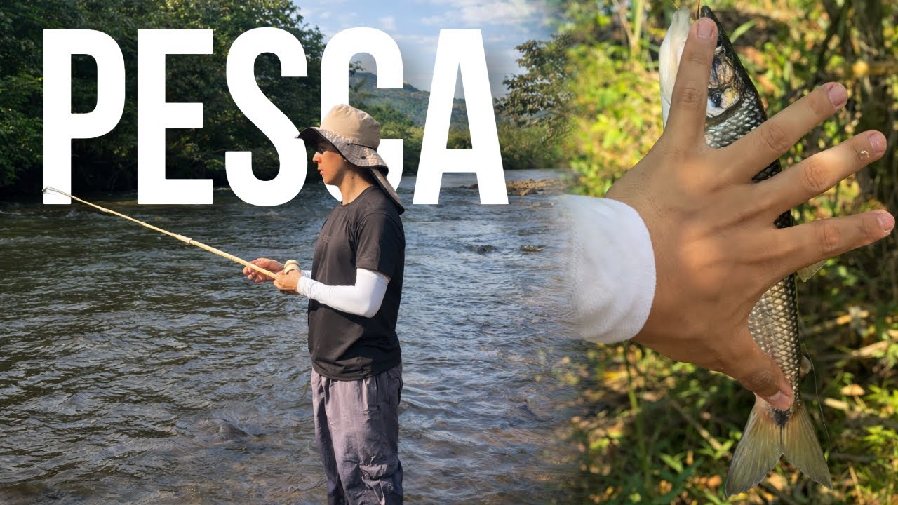 Pesca de sabaletas cerca de Cali  | Río El Jordan en Jamundí con mi papá