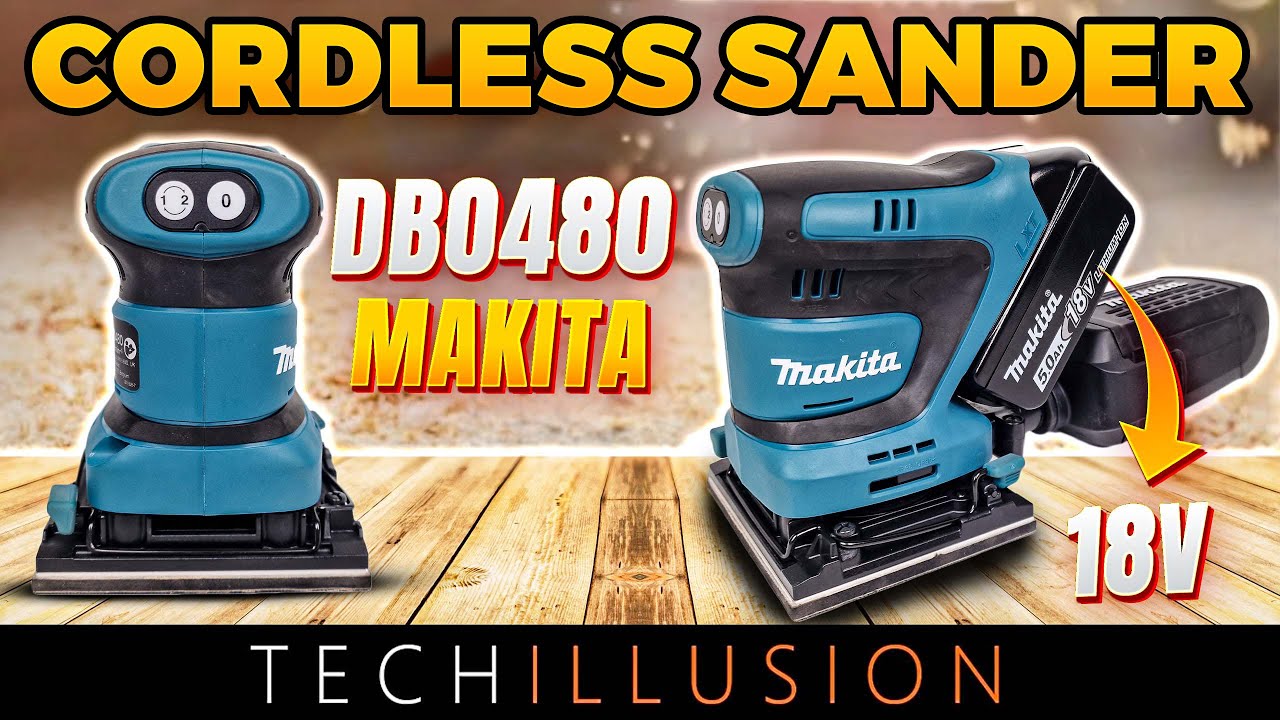 🔥The Small MAKITA 18V cordless orbital Sander / Polisher DBO480!🤯 - MAKITA DBO480Z - Review & Test