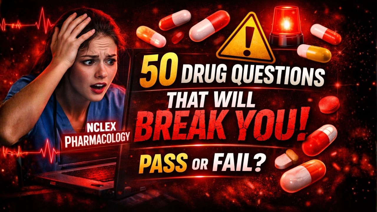 NCLEX Pharmacology Mastery: 50 вопросов, посвященных лекарственным препаратам #2026 #образование ...