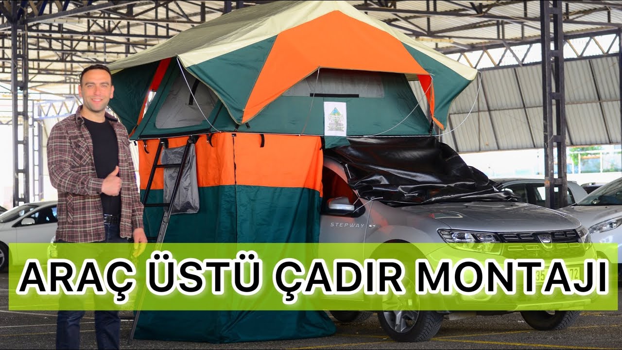 ARAÇ ÜSTÜ ÇADIR MONTAJI 🏕 ZÜMRÜT 150x220 TERMAL  ARAÇ ÜSTÜ ÇADIR #çadır #araçüstü #kamp