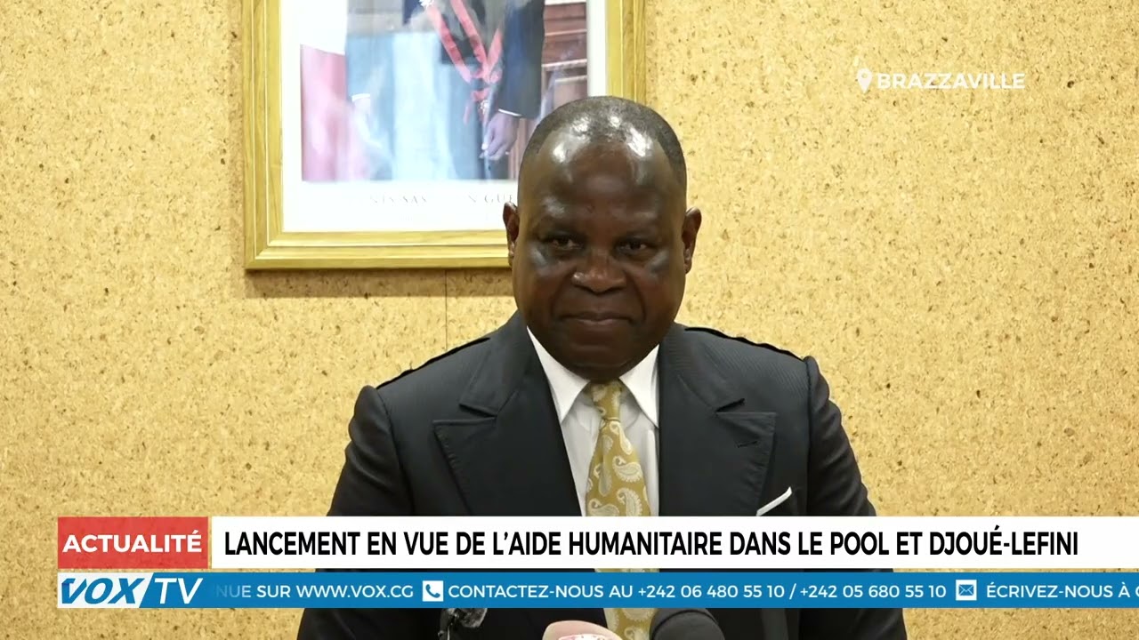 Lancement en vue de l’aide humanitaire dans le Pool et Djoué Lefini