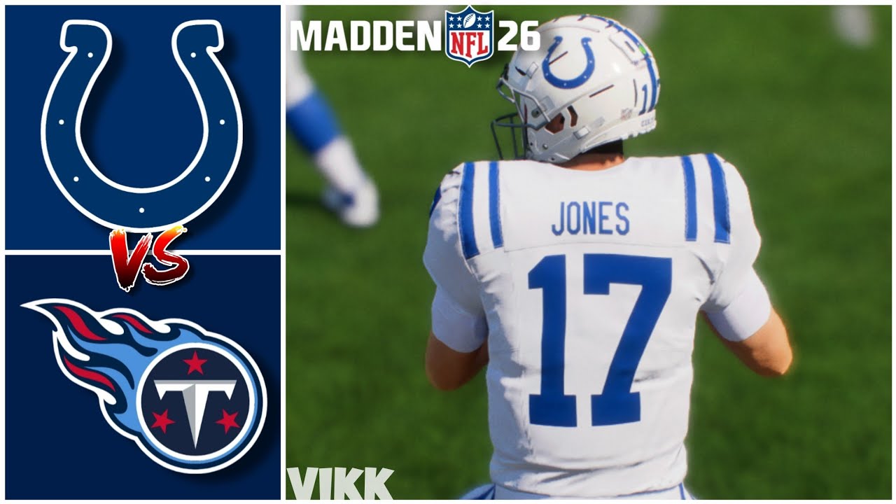 Colts vs Titans Week 3 Simulation (Madden 26)