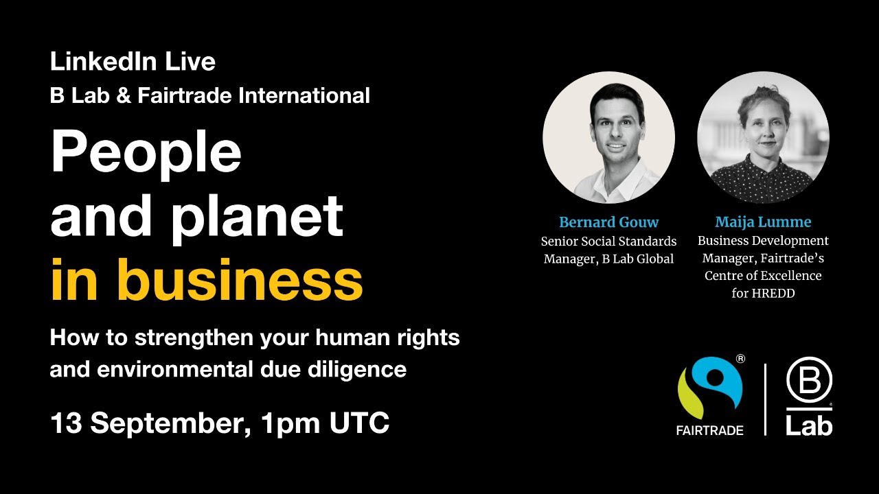 B Lab & Fairtrade International: How to strengthen your HREDD