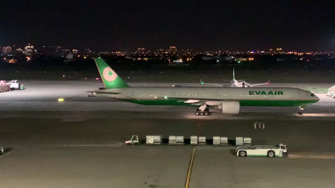 長榮航空 退空橋 後推 全記錄