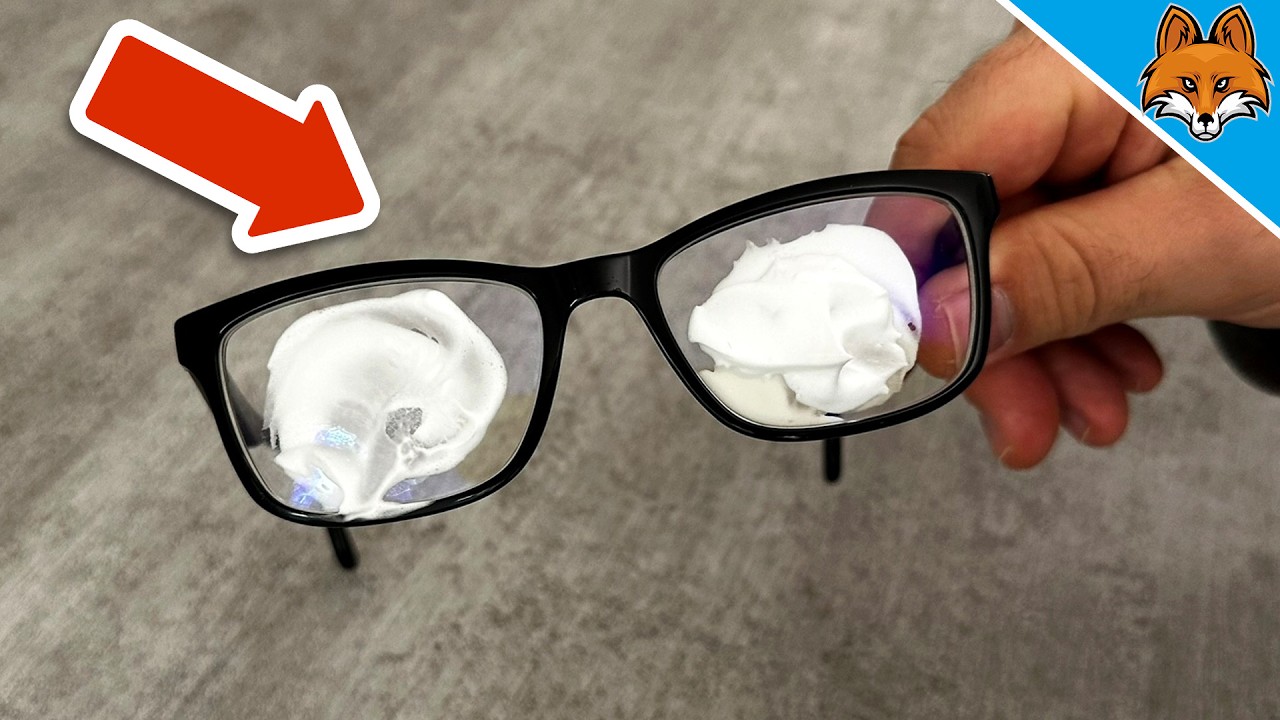 Spr&uuml;he Rasierschaum auf die Brille und STAUNE WAS PASSIERT💥(Genialer Trick)🤯