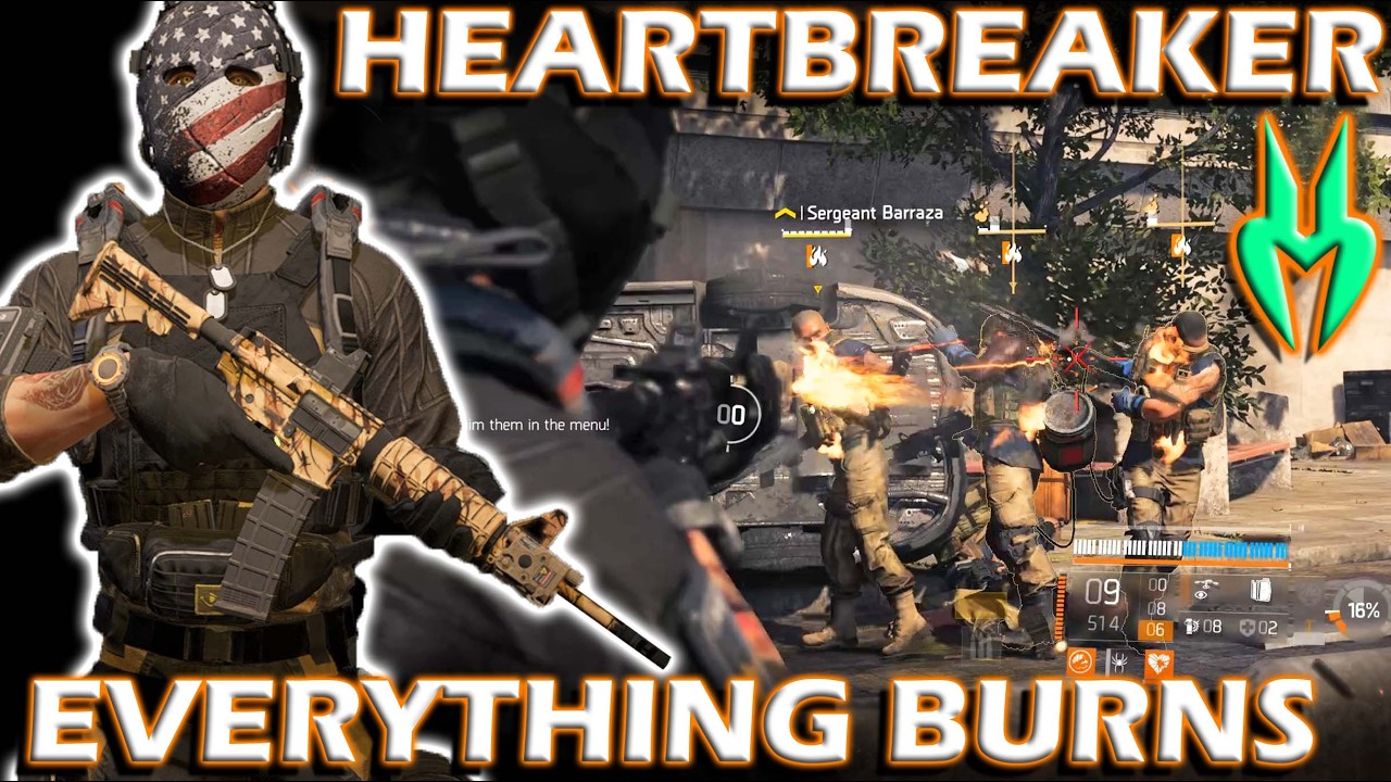 Сборка Pyromaniac Microwave Coils Run N' Gun | Модификаторы Heartbreaker Y8S3 для The Division 2