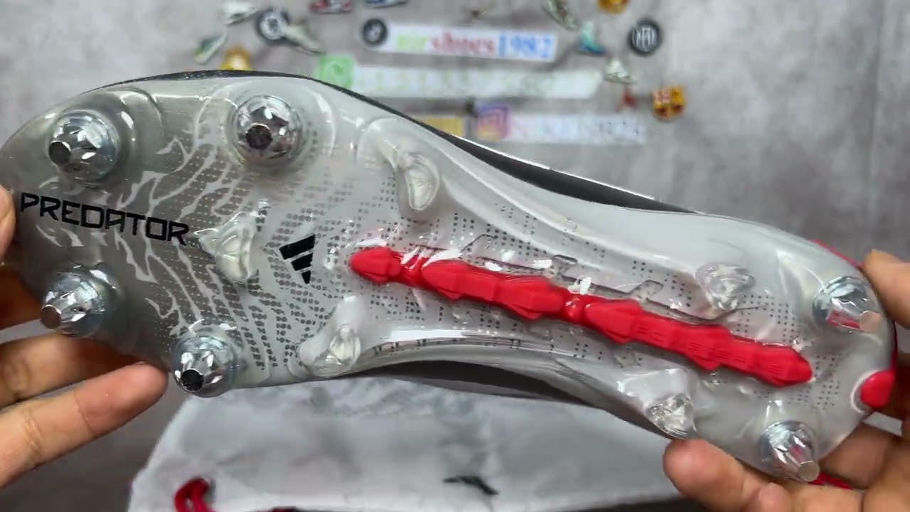 adidas Predator Elite SG Iron Metallic / Cloud White / Lucid Red#adidasfootball