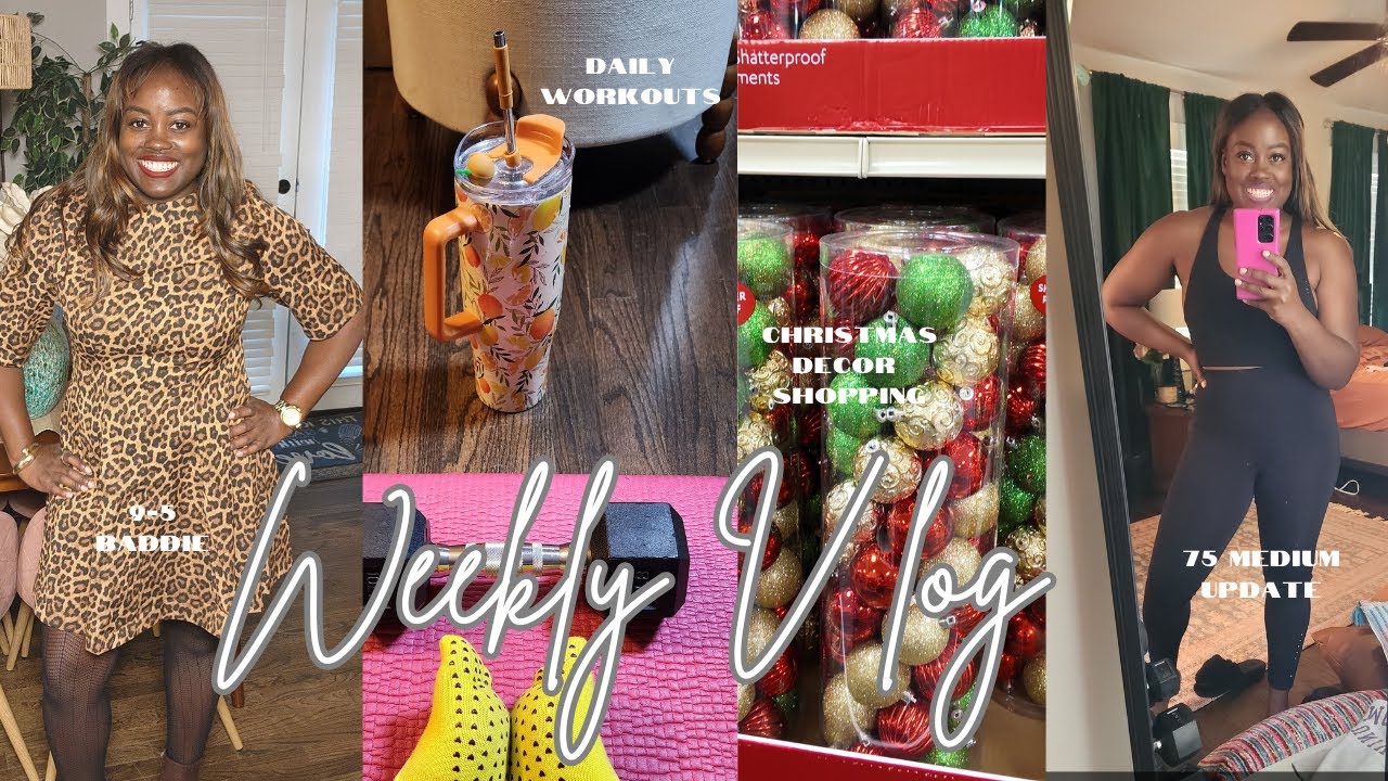 Life Lately Vlog: Workouts, Christmas Decor Shopping & 75 Medium Updates| The Gabrielle Guide