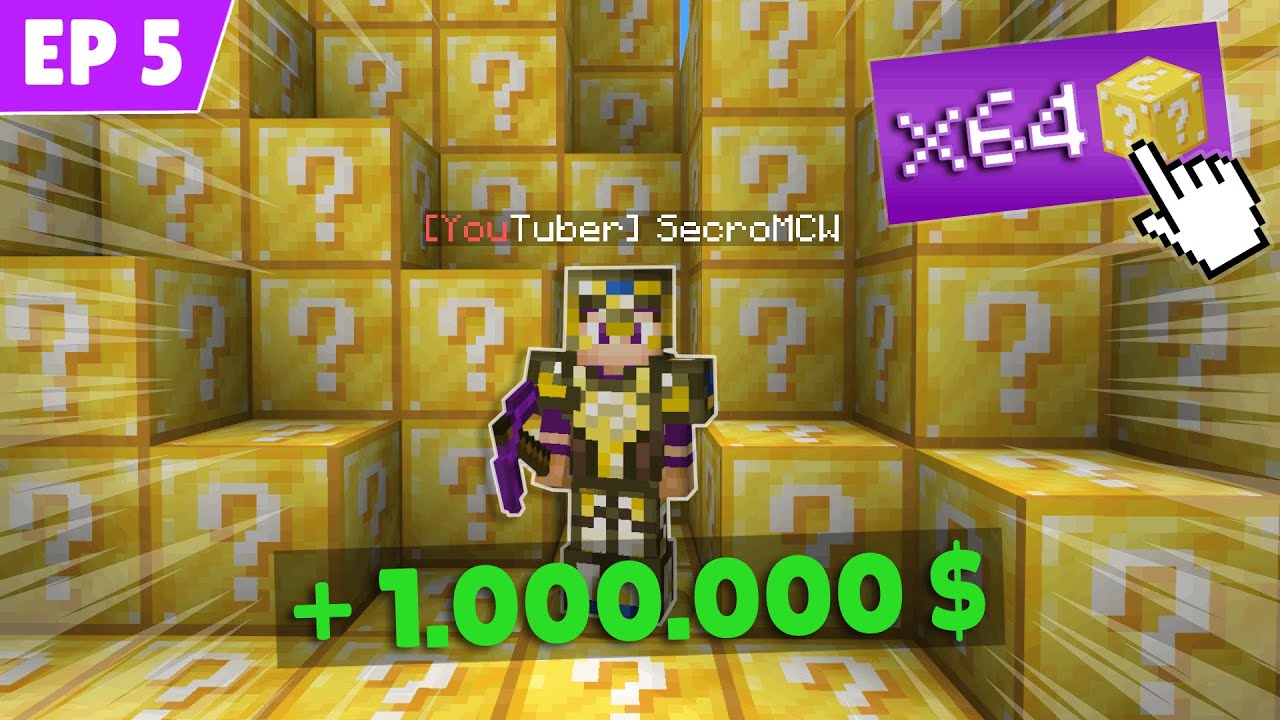 J'AI OUVERT 64 LUCKYBLOCK ET J'AI GAGNÉ 1.000.000$ | PLUTONIUM EP 5