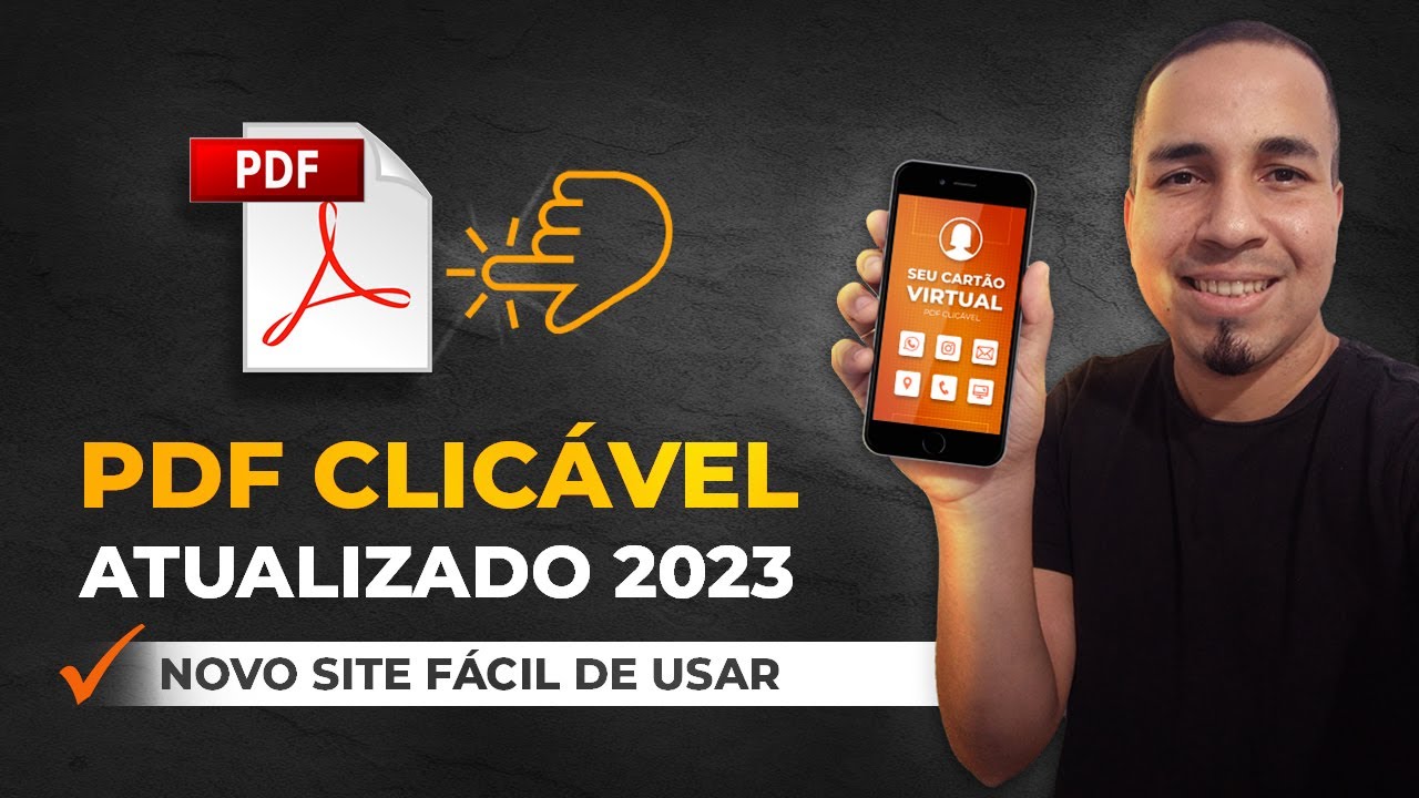 PDF Clicável 2023 I Como adicionar links no PDF e fazer um cartão virtual