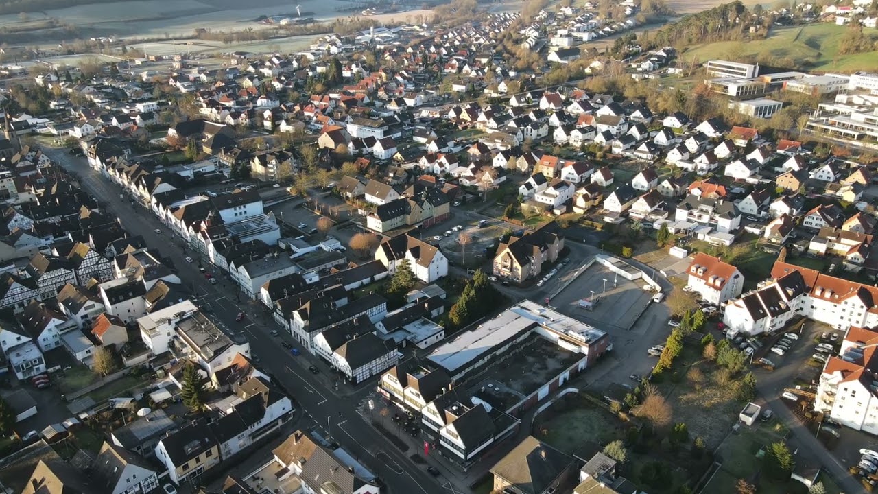 Unser schönes Beverungen im Februar 2022 aus luftiger Höhe   4K