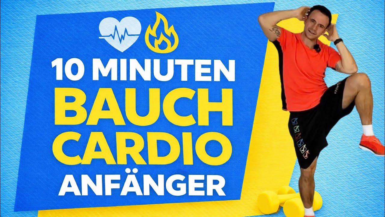 Bauch Cardio Workout für Anfänger | 10 Minuten • Low Impact • Ohne Springen 