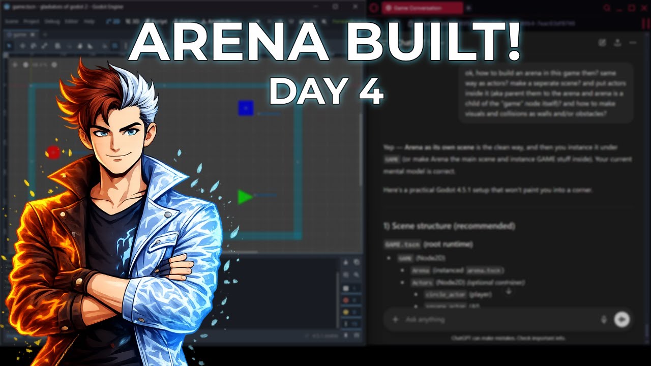 Trying to make a game with ChatGPT's help - Day 4