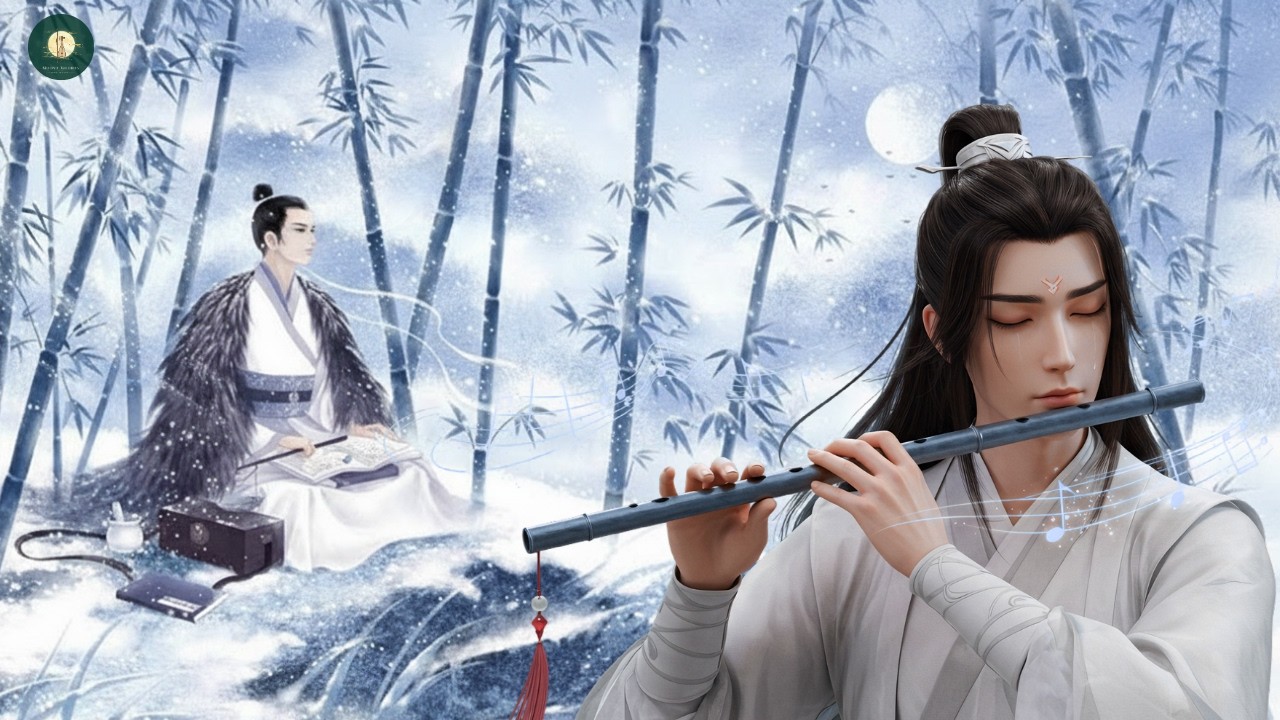 Chinese Zen Music Bamboo flute, Erhu & Guzheng Deep Sleep & Insomnia Relief @MoonlitMelodies-68s