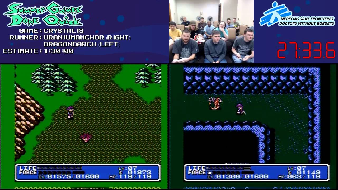 Crystalis Speed Run Race in 1:05:51 at #SGDQ 2013 [NES]
