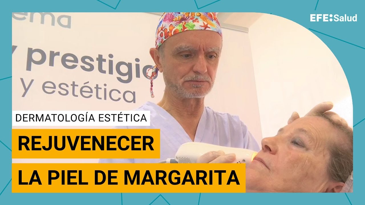 Margarita, con su piel rejuvenecida a los 69