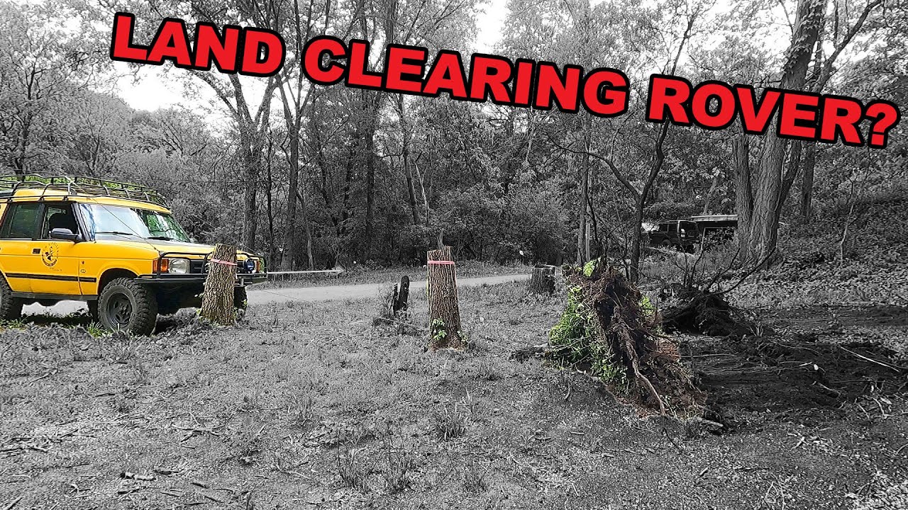 Tree Stump Removal with a Land Rover?