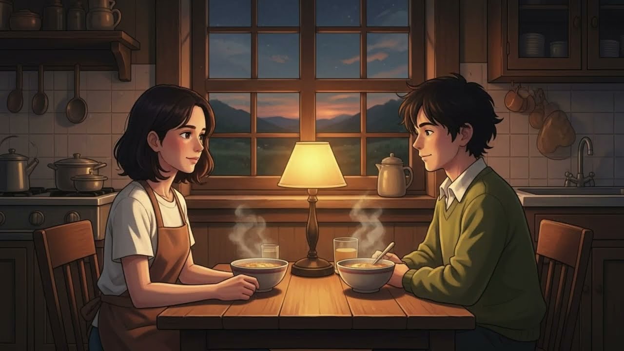 Cooking for Someone I Love — a small kitchen, careful hands, unspoken feelings: #GhibliASMR.