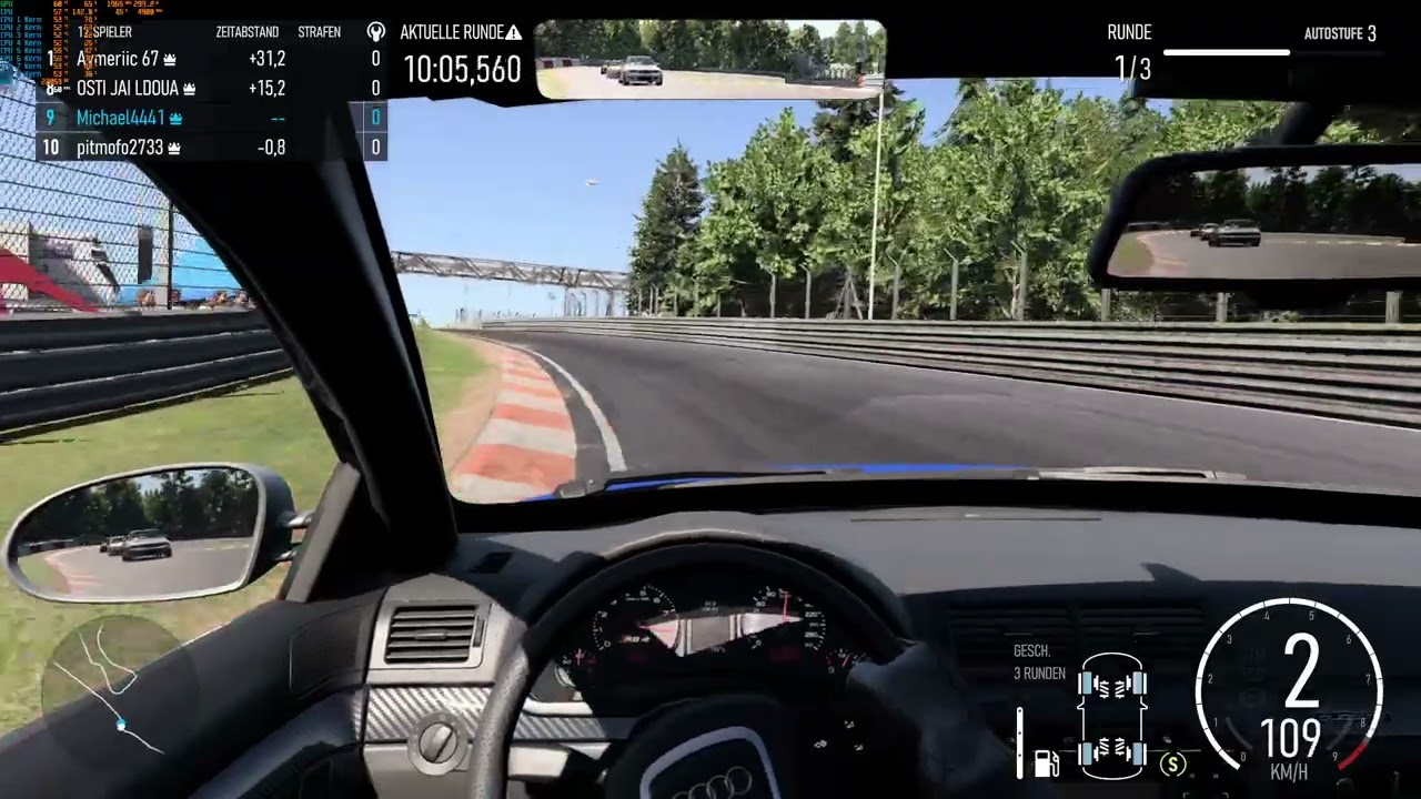 Forza Motorsport im RS4 Über den Nürburgring