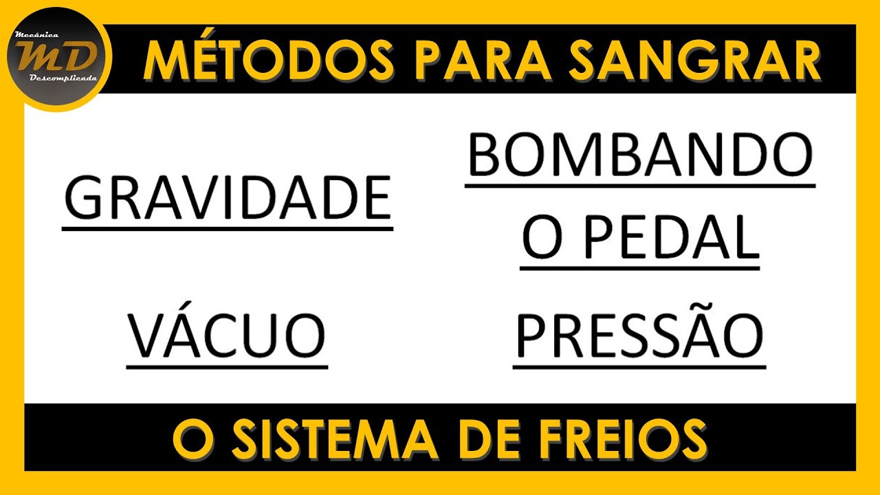 Métodos para Sangrar o Sistema de Freios