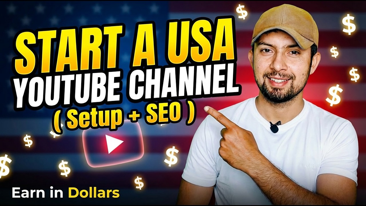 Start a USA-Based YouTube Channel & Make Money Online (Full Setup Guide)
