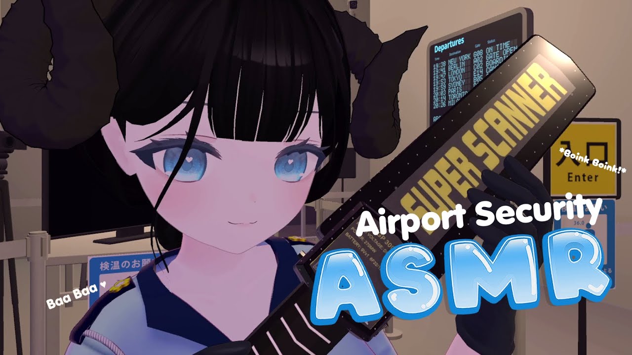 ASMR ✈️Relaxing Airport Security Check!【VRChat】