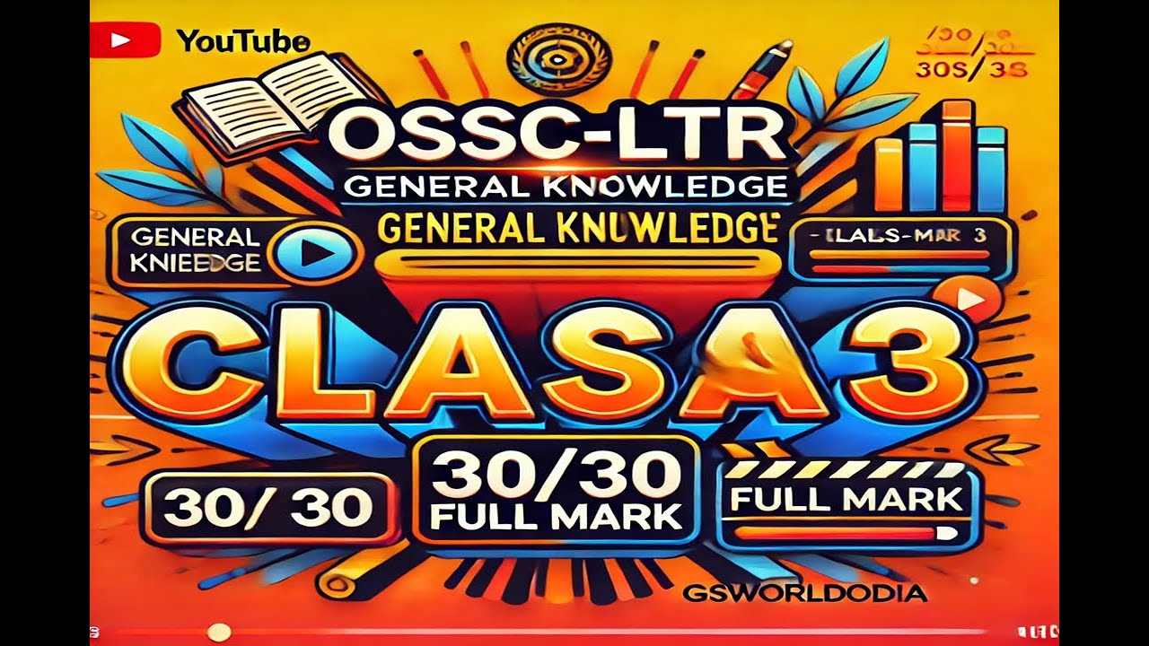 LTR Prelims Classes | LTR General Studies | OSSC LTR Exam 2025 | OSSC-LTR Masterclass