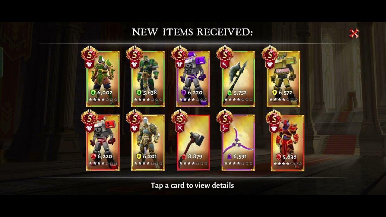 Dungeon Hunter 5 Opening Legendary Chest rewards.💪