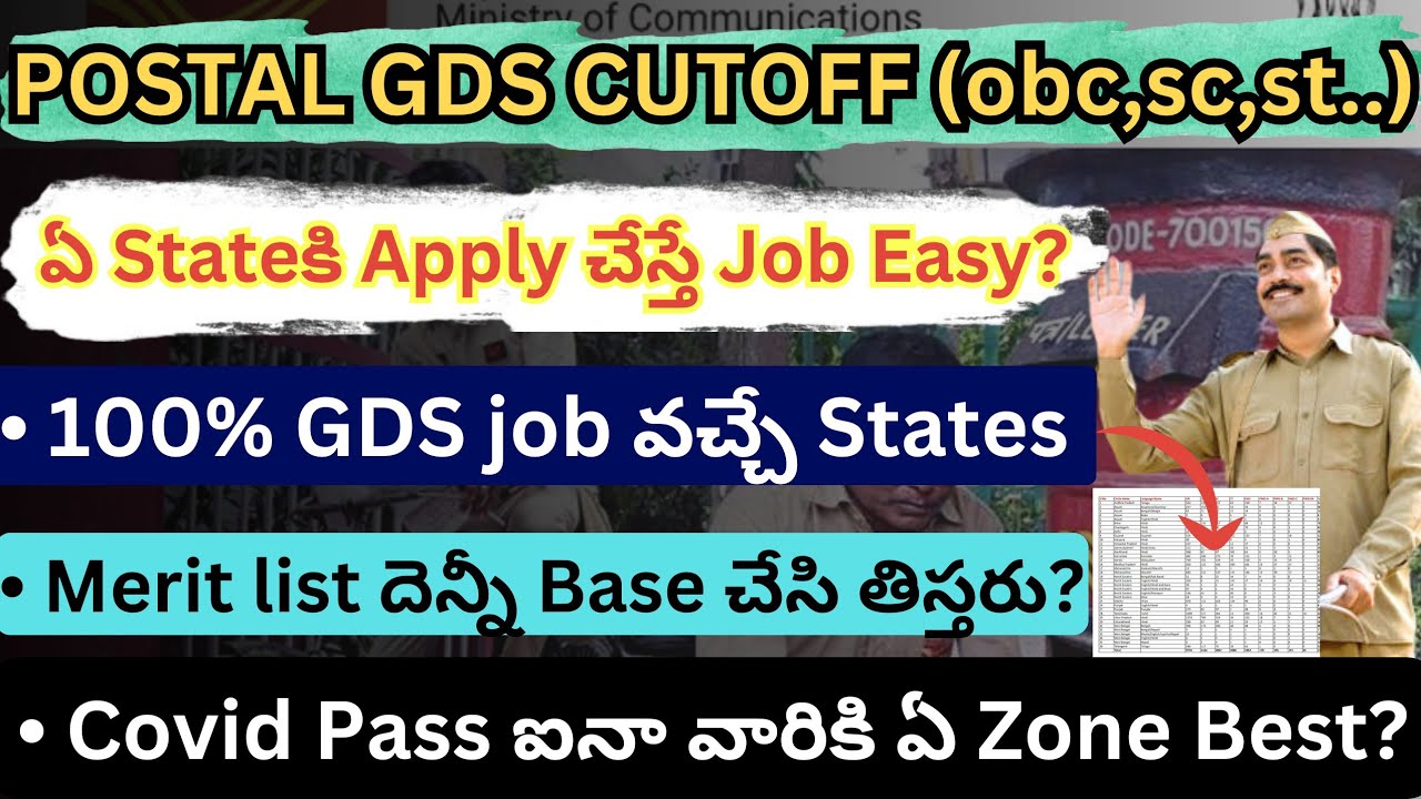Postal GDS AP & TS వారు ఎక్కడ Apply చేస్తే Job పక్కగా వస్తుంధి | Which Zone Best For Postal GDS Jobs