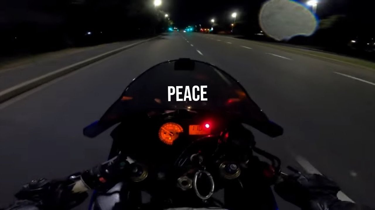 1am - Can't sleep, ride with me.. | Pure Sound , Ambient Music [Suzuki GSXR 750]
